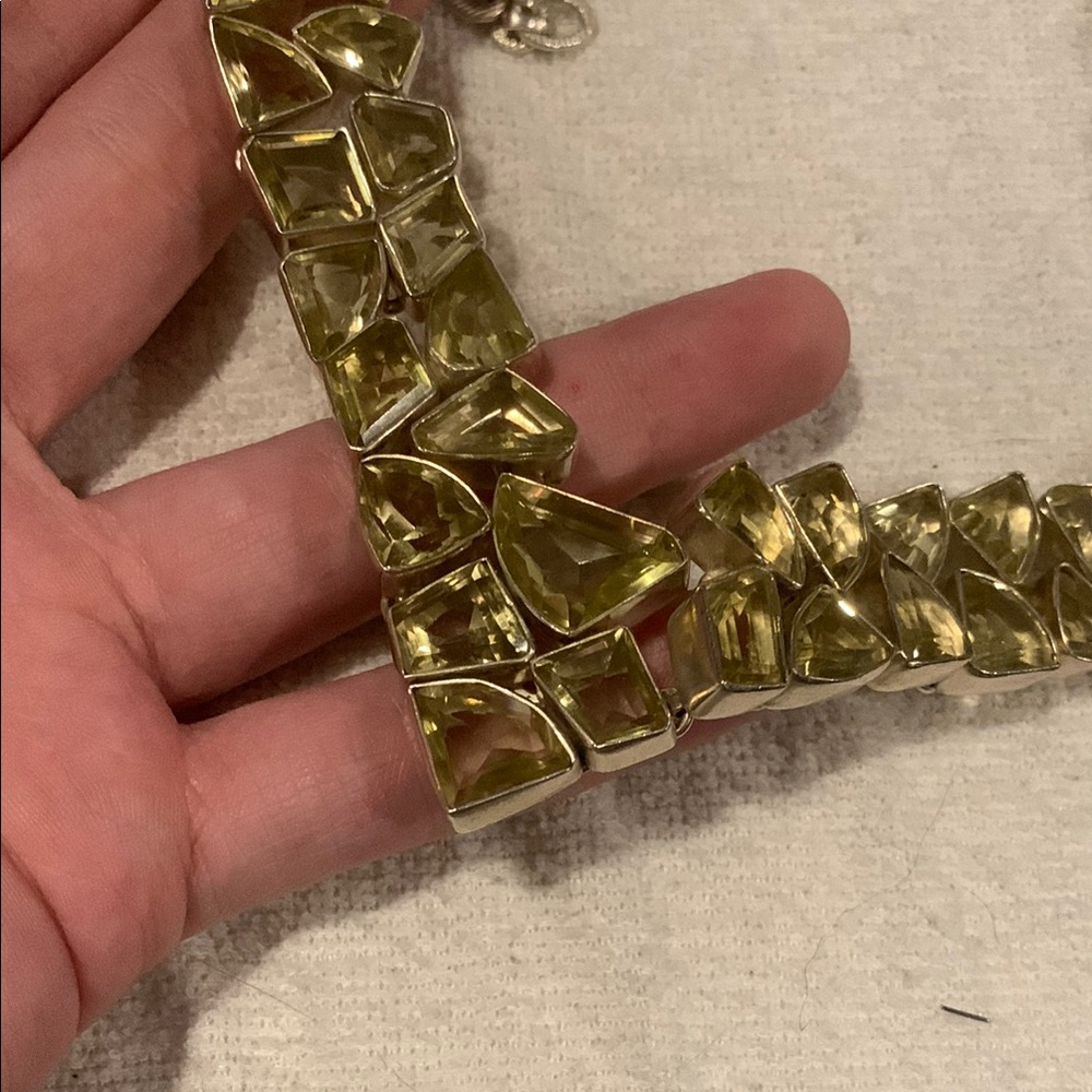 Citrine Gemstone Statement Necklace - image 3